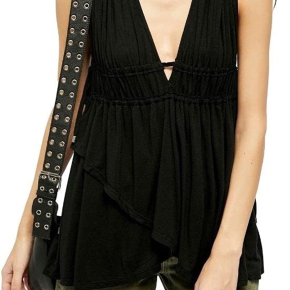 SOLD free people black top - Picture 4 of 4